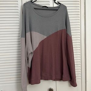 Waffle knit t-shirt